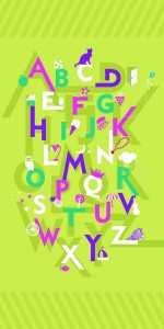Alphabet 2 Digital Laminate Sheets