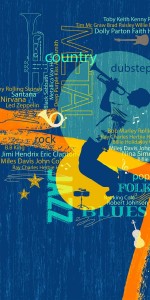 Blues 1 Digital Laminate Sheets