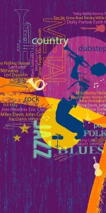 Blues 3 Digital Laminate Sheets